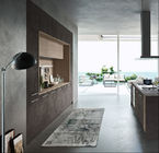 European Modern Style Kitchen Cabinets Rustproof PVC Membrane Surface Treatment