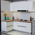 Chengdu Bespoke Customized Apartment Kitchen Furniture PVC Kitchen Cabinets