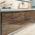 High Glossy Cabinet Acrylic Brown Color Kitchen Cabinets PVC Kitchen Cabinets