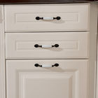 Real Solid Wood Stock Cabinets North Europe Classic All Paint Solid Wood Modular Kitchen