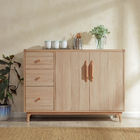 Wooden Storage Cabinets Sideboard Table Family Room Storage Cabinets